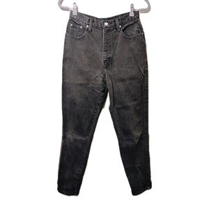1970’s Sasson High Waisted Mom Jeans in Faded Black